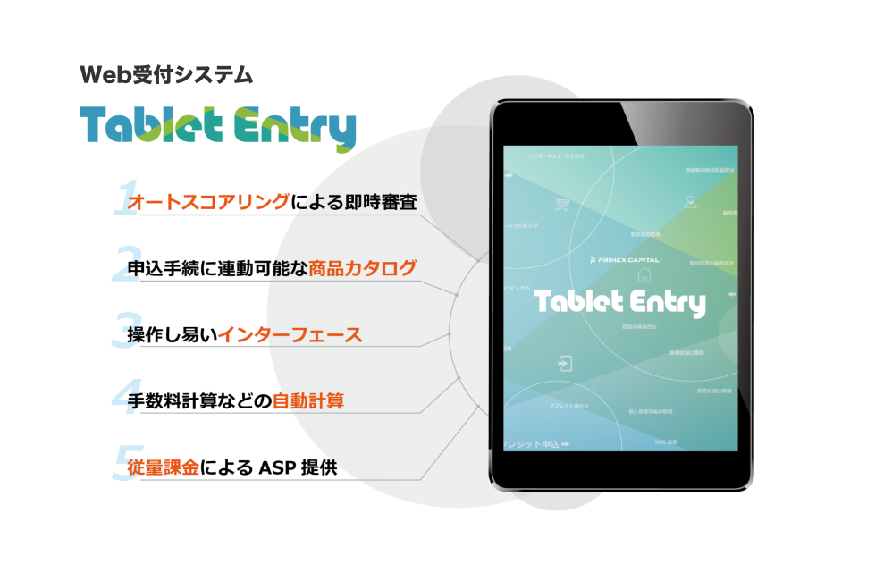 Web受付システム Tablet Entry
